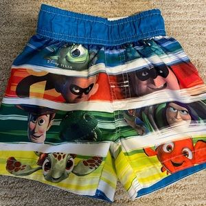 Pixar film swim trunks for baby boy
